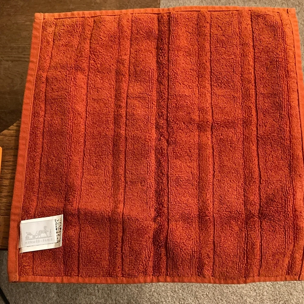 Hermes H Logo Face/Hand Towel/Washcloth with Box